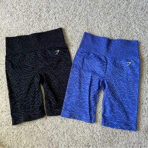 BUNDLE: TWO (2) Adapt Animal Seamless Shorts — black and blue